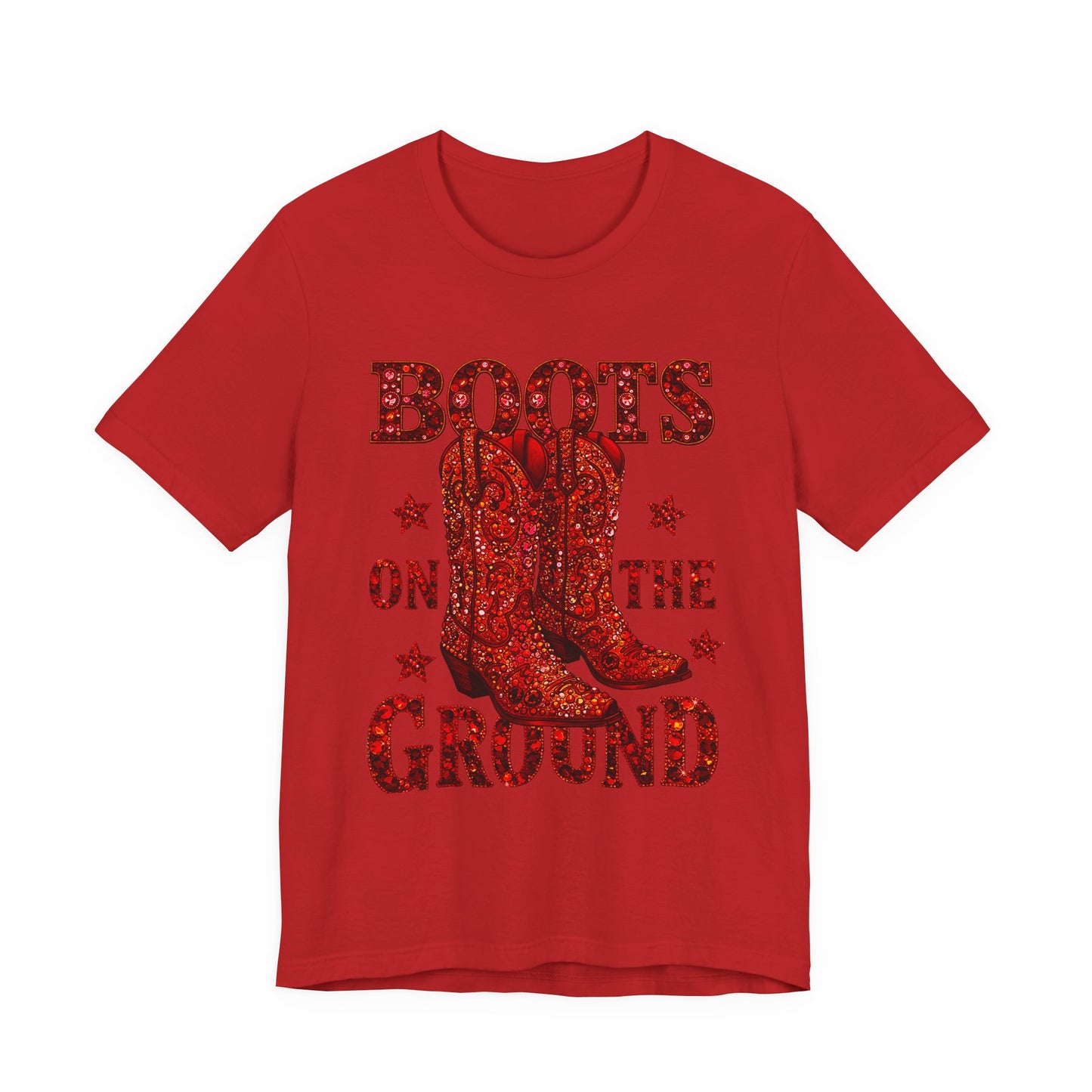 Boots On The Ground Cowboy T‑Shirt