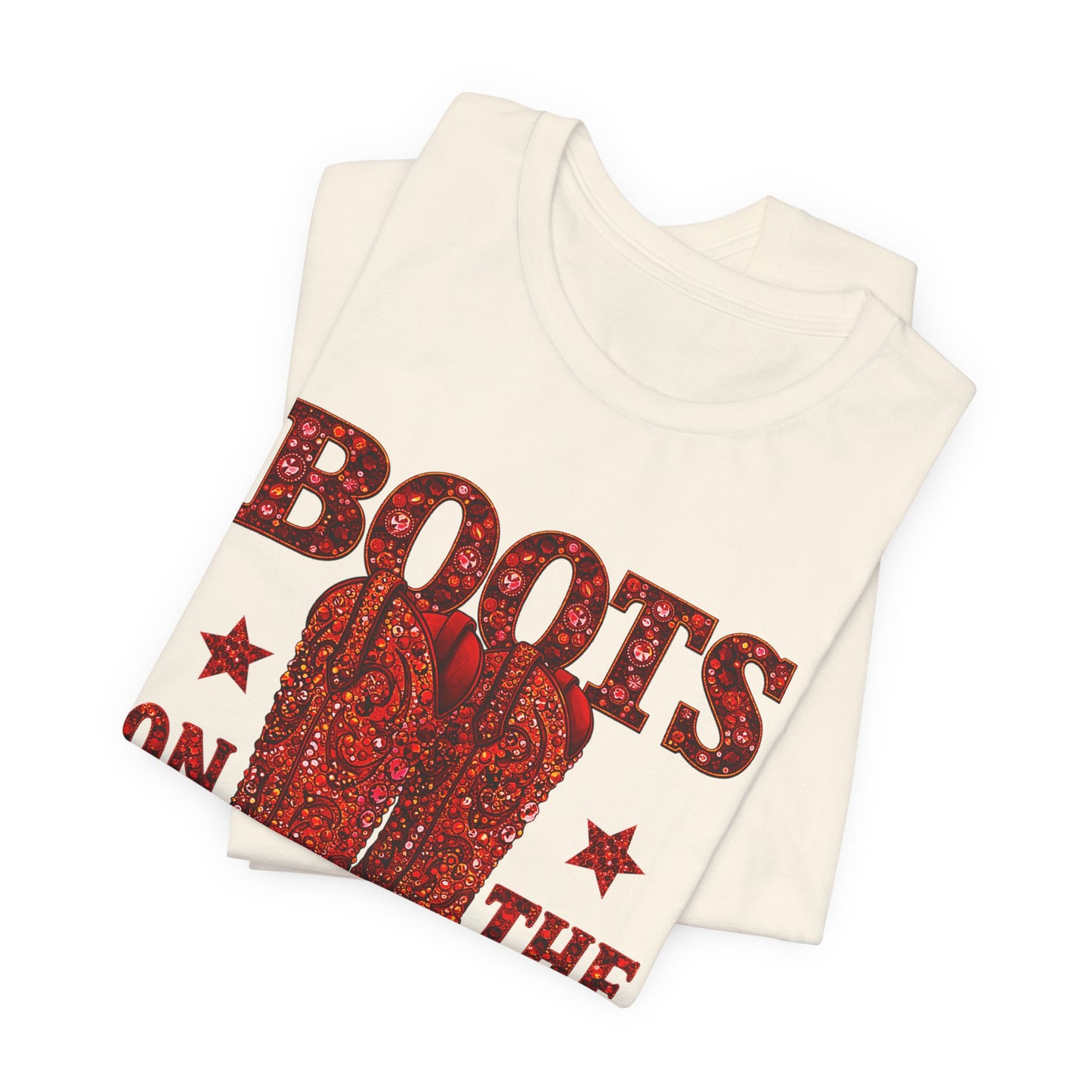 Boots On The Ground Cowboy T‑Shirt
