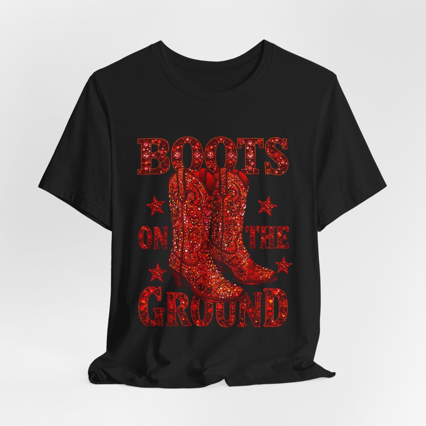 Boots On The Ground Cowboy T‑Shirt
