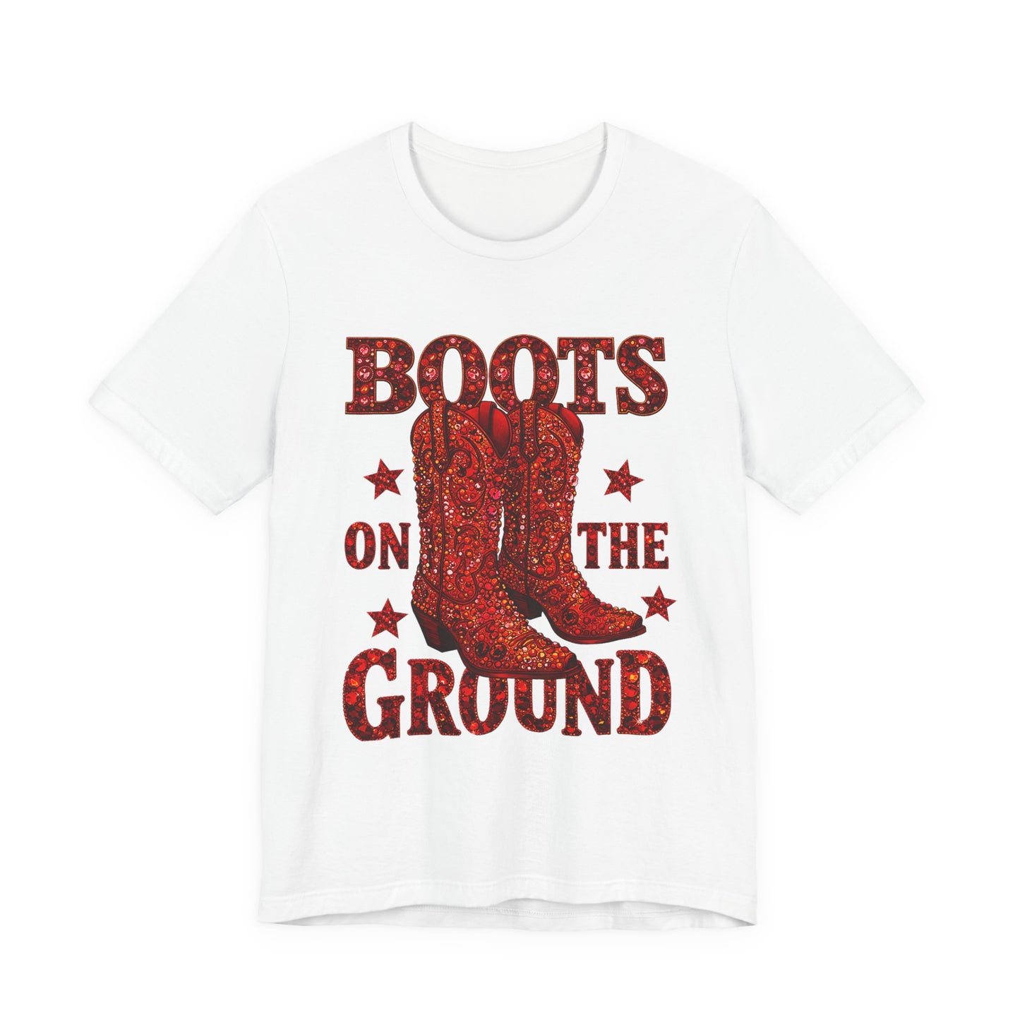 Boots On The Ground Cowboy T‑Shirt
