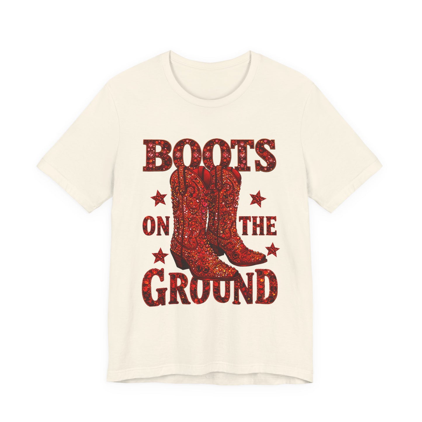 Boots On The Ground Cowboy T‑Shirt