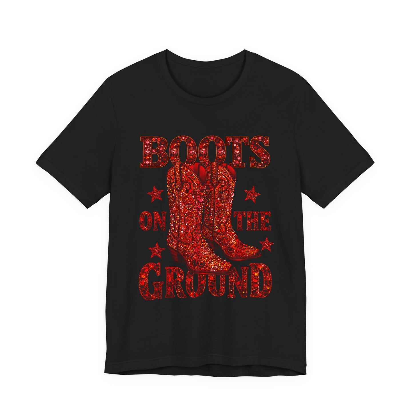 Boots On The Ground Cowboy T‑Shirt