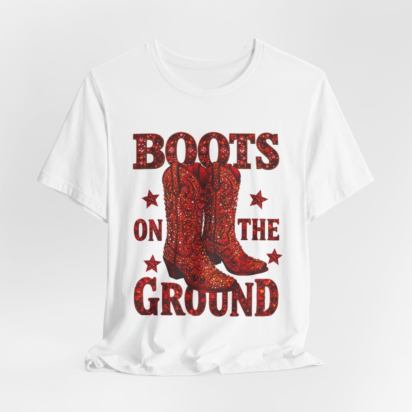 Boots On The Ground Cowboy T‑Shirt