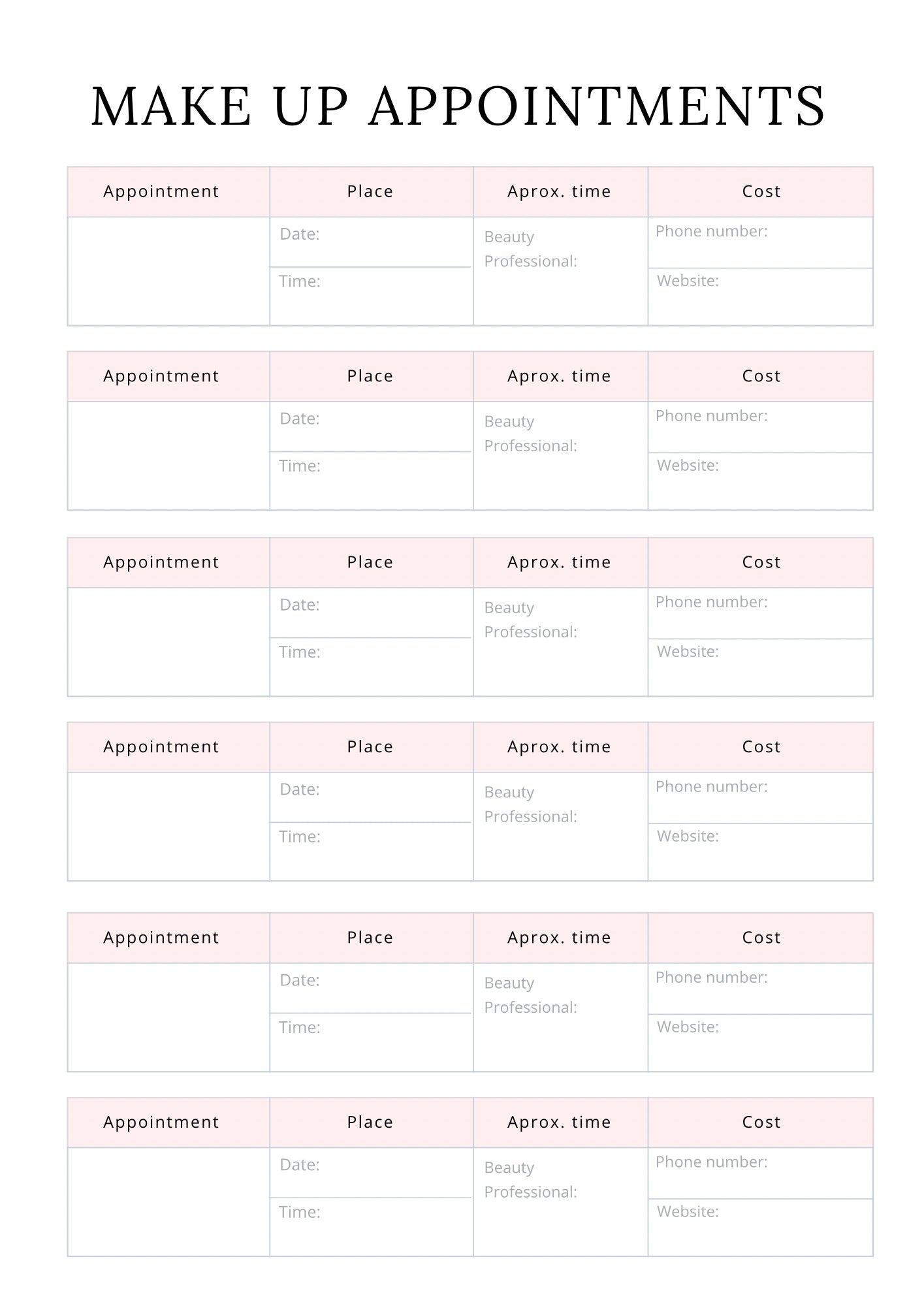 Self-Care Planner | Beauty & Skincare Journal-Digital 💖✨