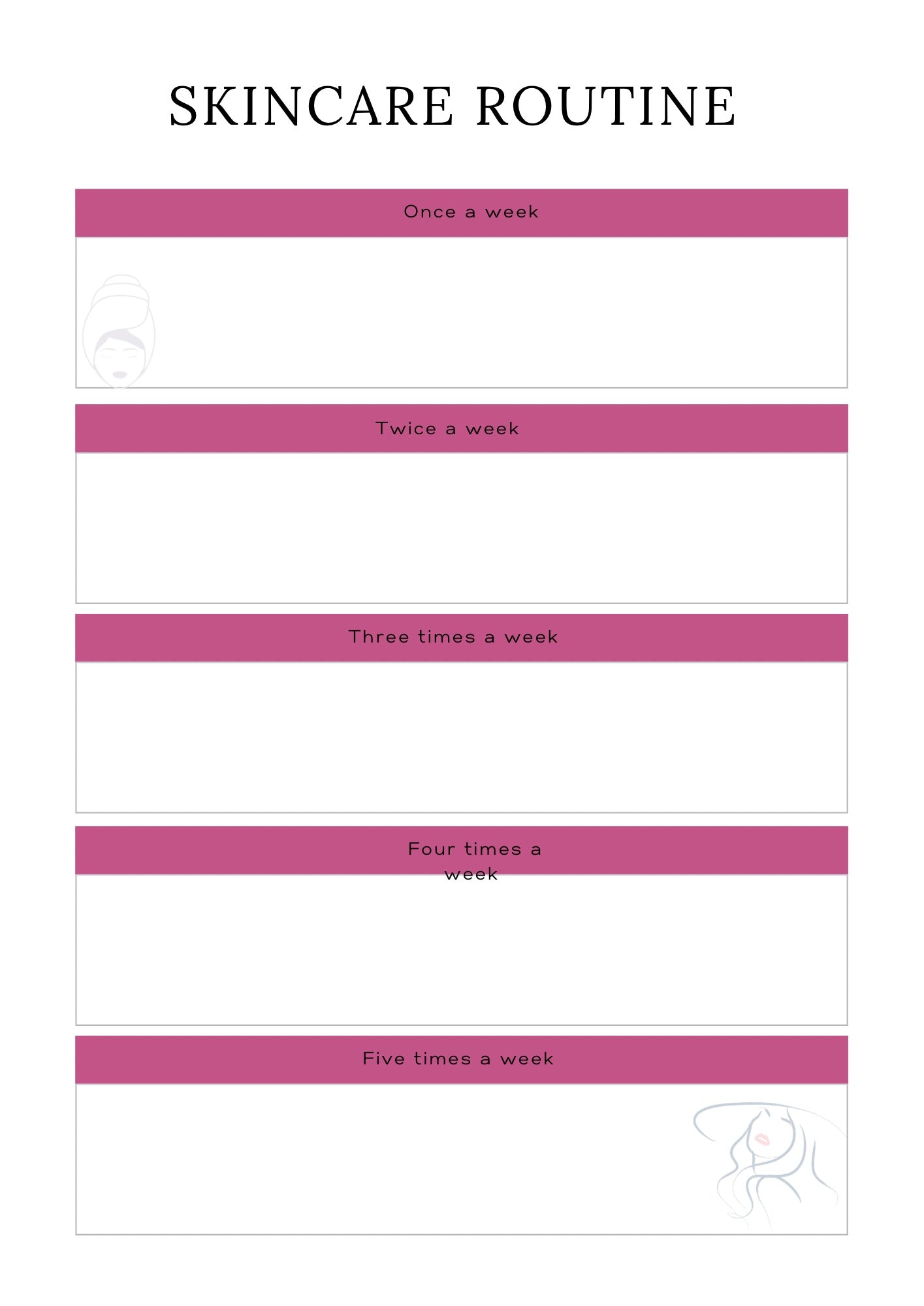 Self-Care Planner | Beauty & Skincare Journal-Digital 💖✨