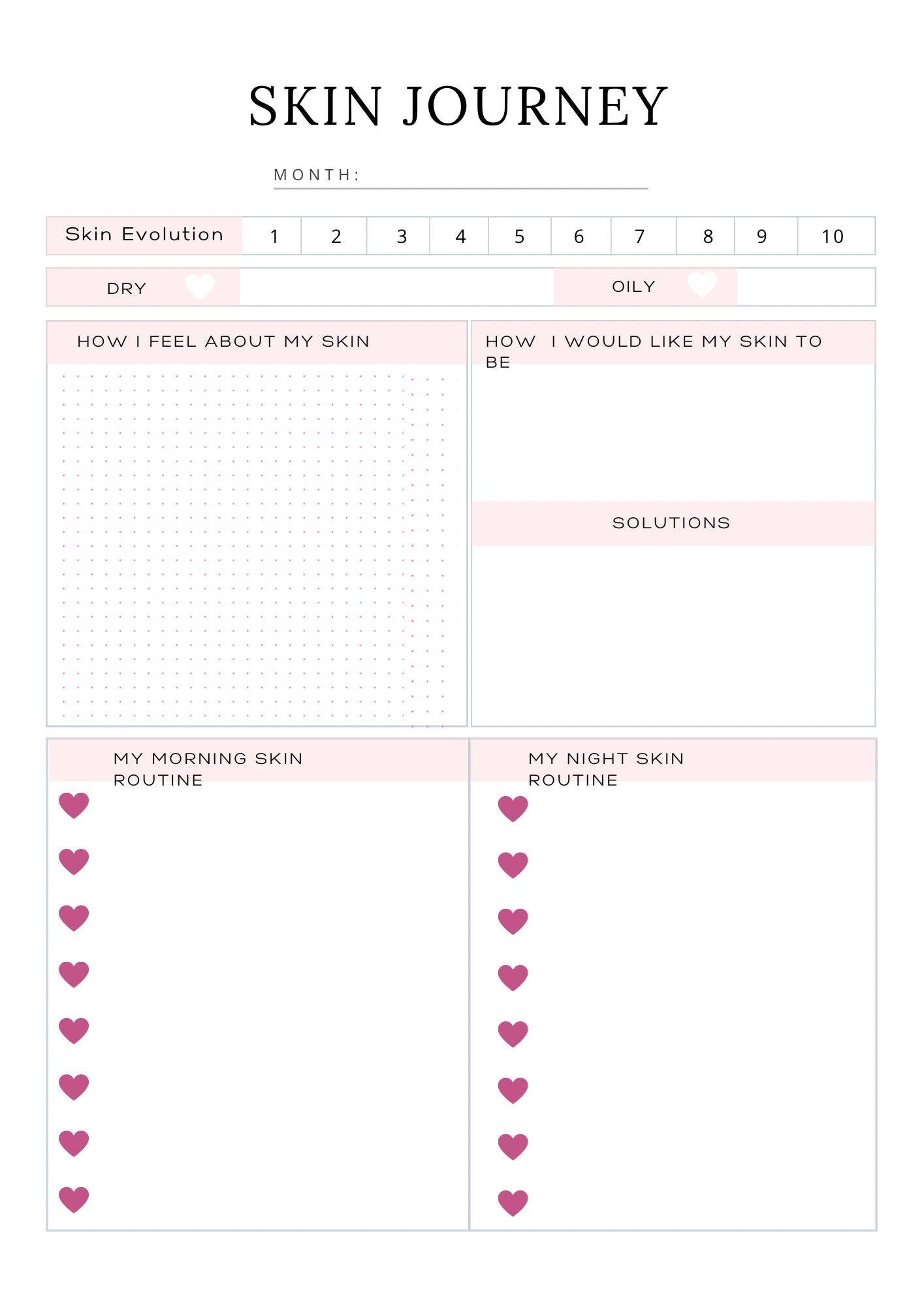 Self-Care Planner | Beauty & Skincare Journal-Digital 💖✨