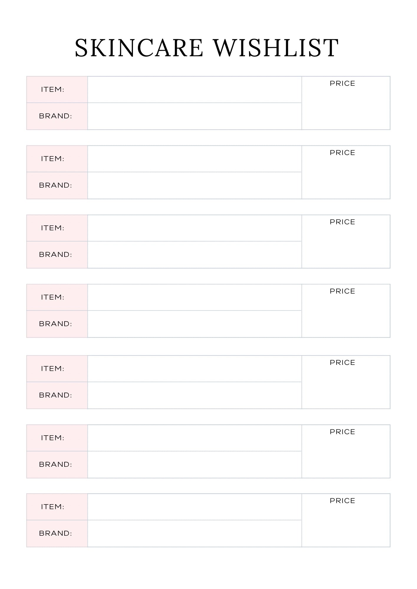 Self-Care Planner | Beauty & Skincare Journal-Digital 💖✨
