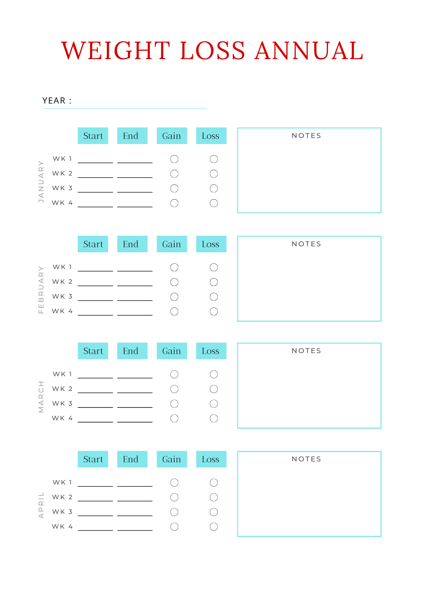 Weight Loss Planner | Glow Up Fitness & Nutrition Journal-Digital 💖✨