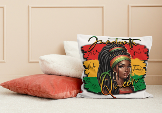 Juneteenth throw pillow